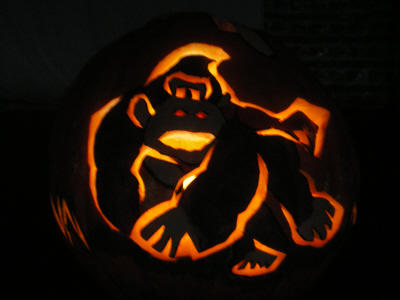 Donkey Kong Country Returns pumpkin on Paul Gale Network