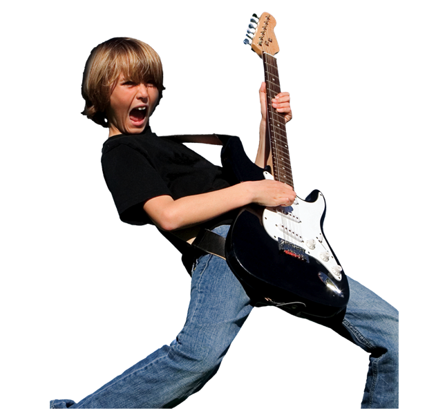 Kid Rocking Out