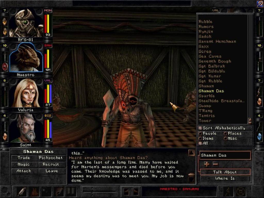 Wizardry 8 - Dialogue Wizardry 8 - Dialogue