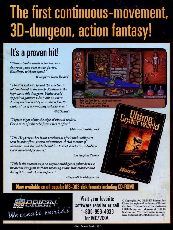 Ultima Underworld ad