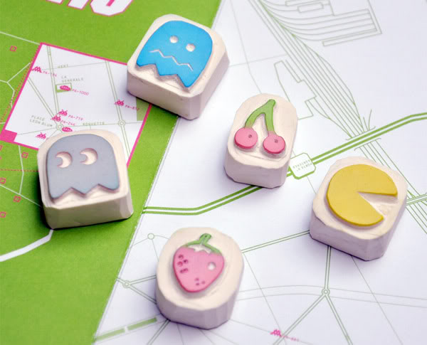 Pac-man stamps