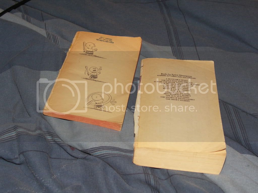 My books with the covers ripped off