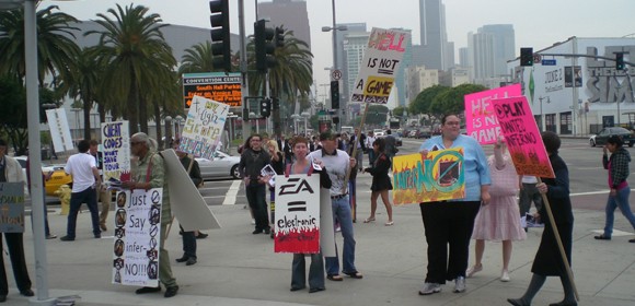 Dante's Inferno protest