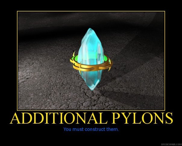 This is about all I get right. pylons...costruct them