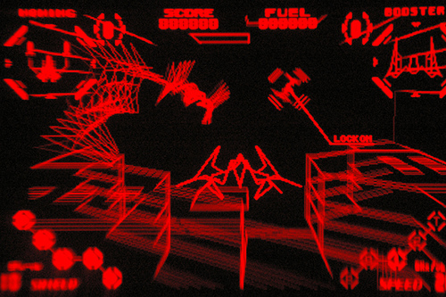 Red alert. Screenshots don't translate VB images too well, obviously, but the wireframe graphics on offer were quite impressive. Red alert